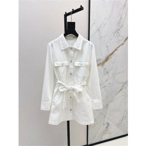 돌체앤가바나 데님 화이트 원피스 D83608