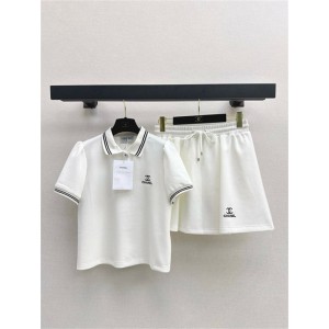 샤넬 반팔 폴로 티셔츠 스커트 세트 C43406 2025/신상