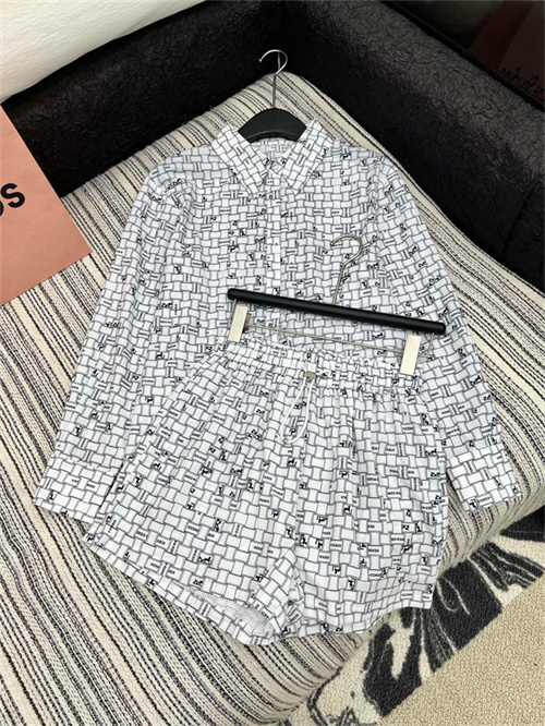 에르메스 긴팔 셔츠 반바지 세트 H62808 2025/신상