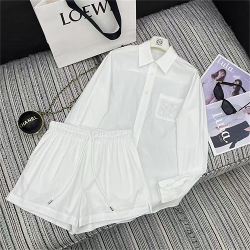 로에베 긴팔 셔츠 반바지 세트 L52707 2025/신상