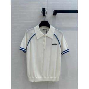 미우미우 반팔 폴로 니트 M72995 2025/신상