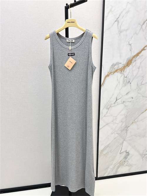 미우미우 민소매 원피스 M32604 2025/신상