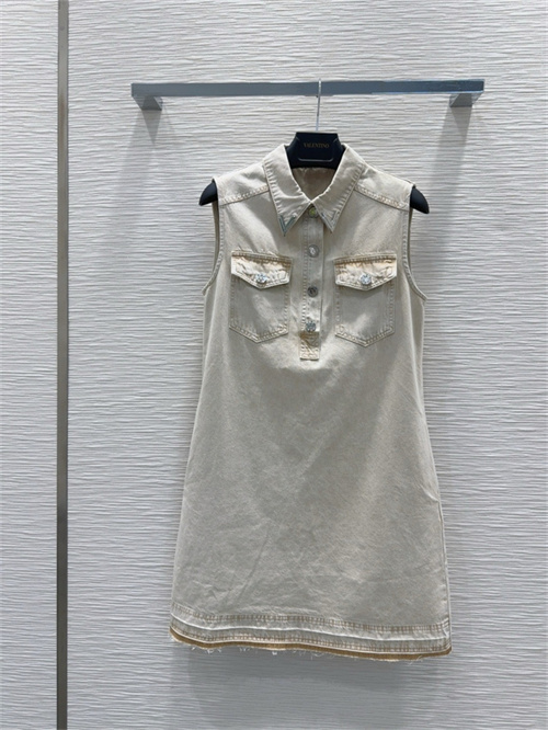 발렌티노 데님 민소매 원피스 V23201 2025/신상