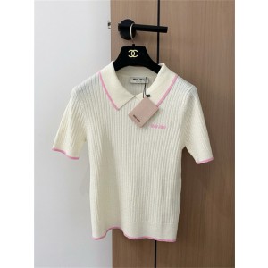 미우미우 반팔 폴로 니트 M71955 2025/신상