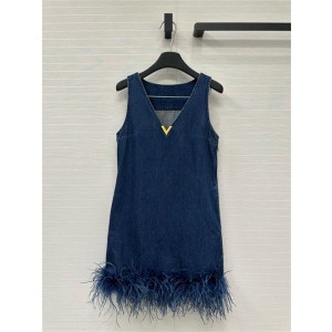 발렌티노 데님 민소매 원피스 V24901 2025/신상