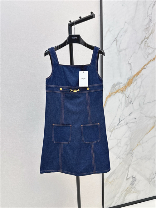 셀린느 데님 민소매 원피스 C82901 2025/신상