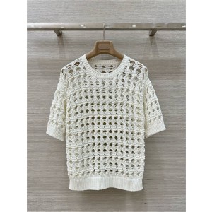 브루넬로 쿠치넬리 반팔 니트 B72355 2025/신상