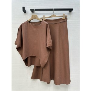 브루넬로 쿠치넬리 반팔 티셔츠 스커트 세트 B14307 2025/신상