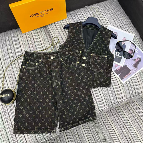 루이비통 데님 조끼 반바지 세트 L53854 2025/신상