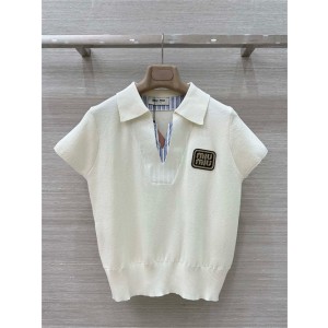 미우미우 반팔 폴로 니트 M72105 2025/신상