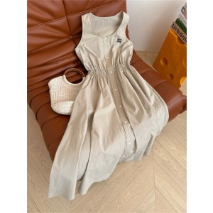 미우미우 민소매 원피스 M73552 2025/신상