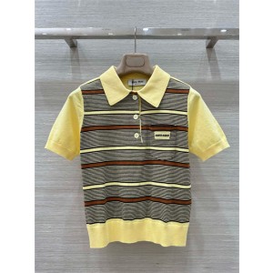 미우미우 반팔 폴로 니트 M82496 2025/신상