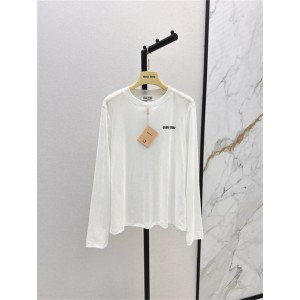 미우미우 긴팔 티셔츠 M42155 2025/신상