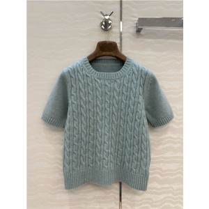 로로피아나 캐시미어 반팔 니트 L63705 2025/신상