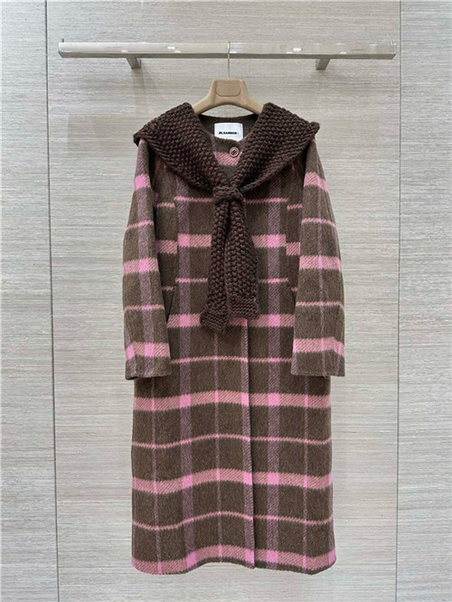 질 샌더 캐시미어 후드 코트 J25402 2025/신상