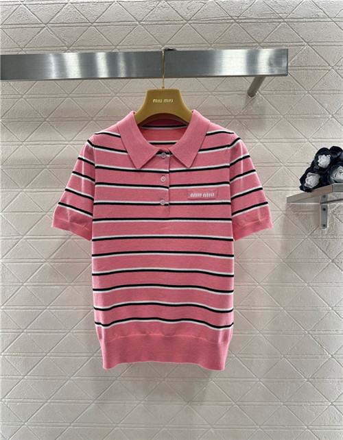 미우미우 반팔 폴로 니트 M82250 2026/신상