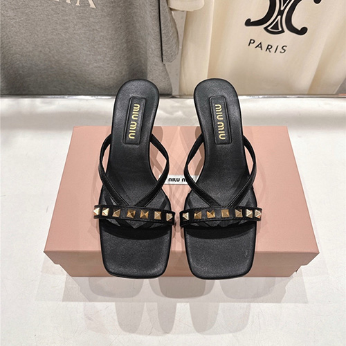 미우미우 여성용 슬리퍼 (굽높이5CM) M46336-2 2026/신상