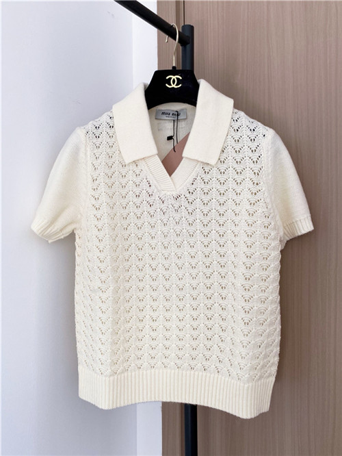 미우미우 반팔 폴로 니트 M82201 2026/신상