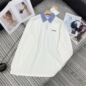 미우미우 긴팔 폴로 티셔츠 M52305 2026/신상