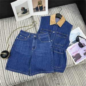 로로피아나 데님 조끼 반바지 세트 L93806 2026/신상